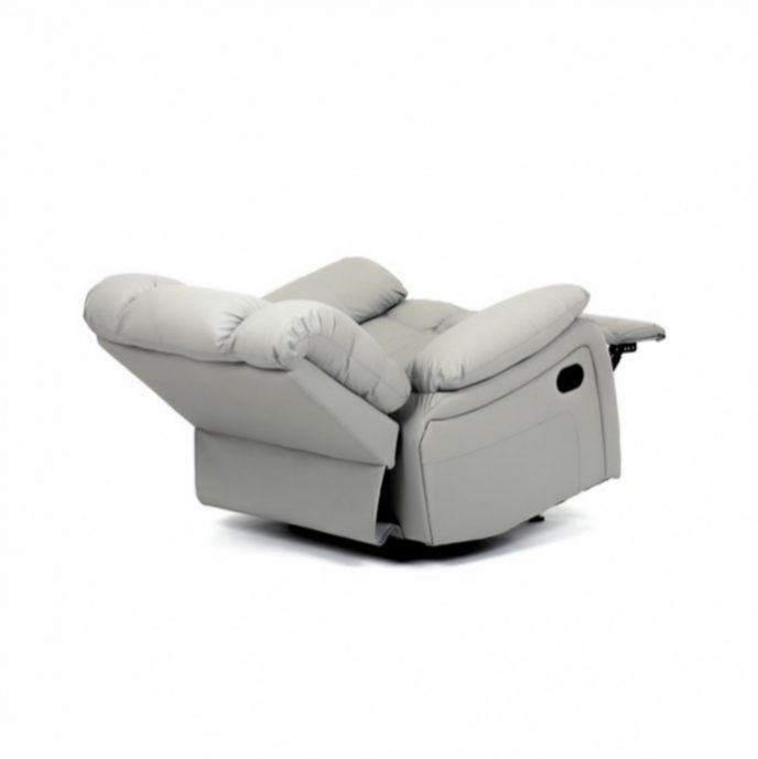 Stylové béžové křeslo TV-4075 z ekokůže - 3