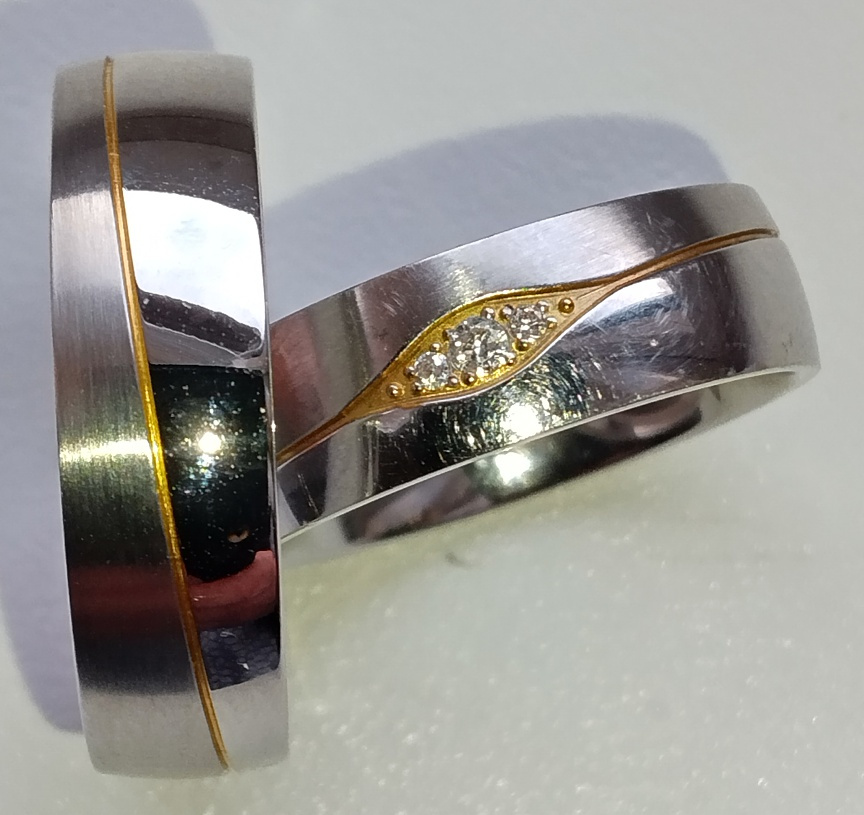 Snubní prsteny z chirurgické oceli - 3