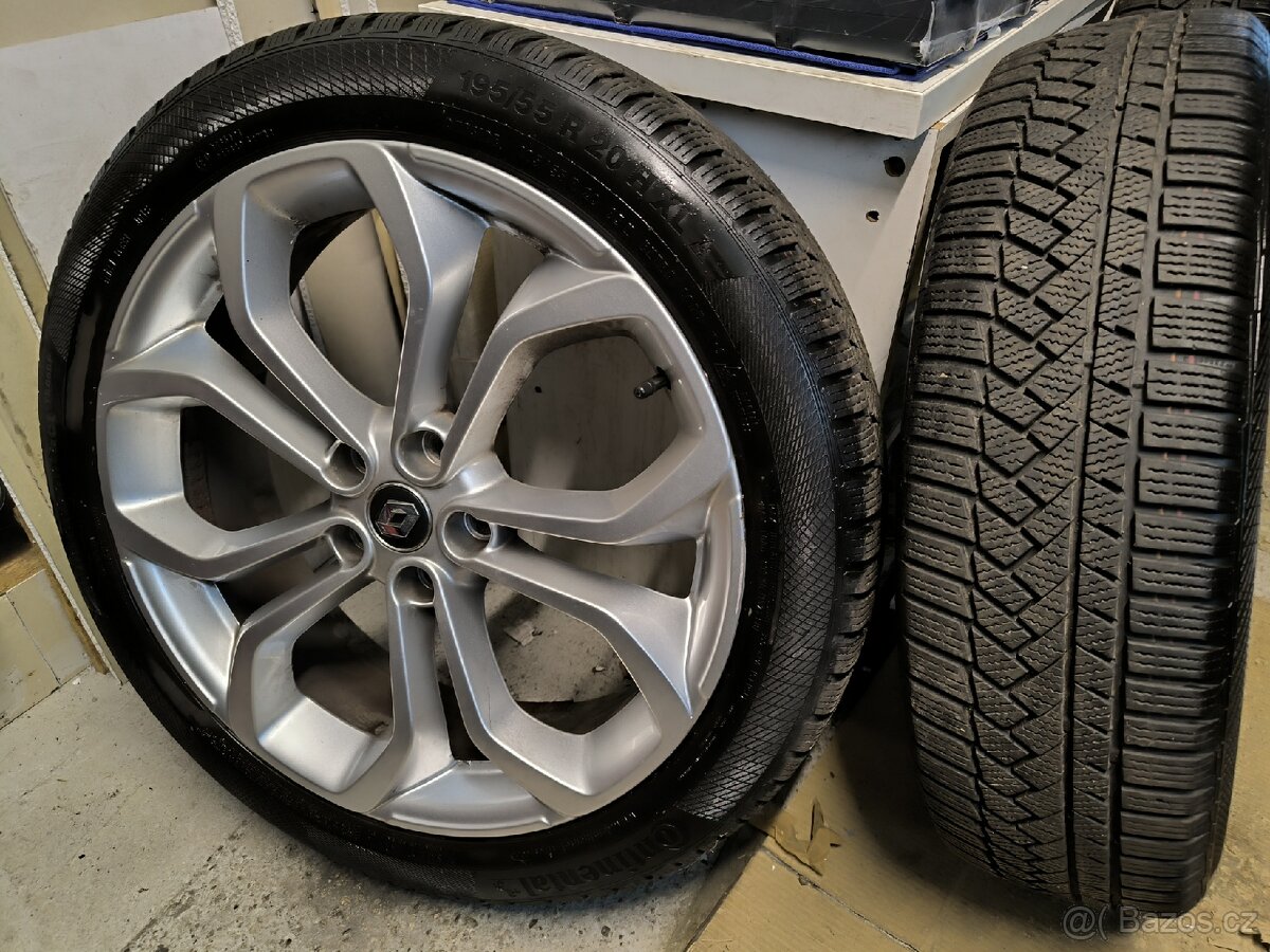 ALU kola Renault Scénic 5x114,3 r20 Originál,pneu 93%+TPMS - 3