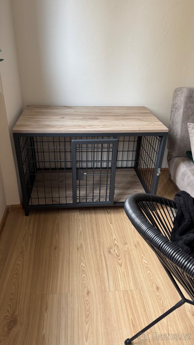 Interiérová klec pro psa do bytu ručně vyráběna - 3
