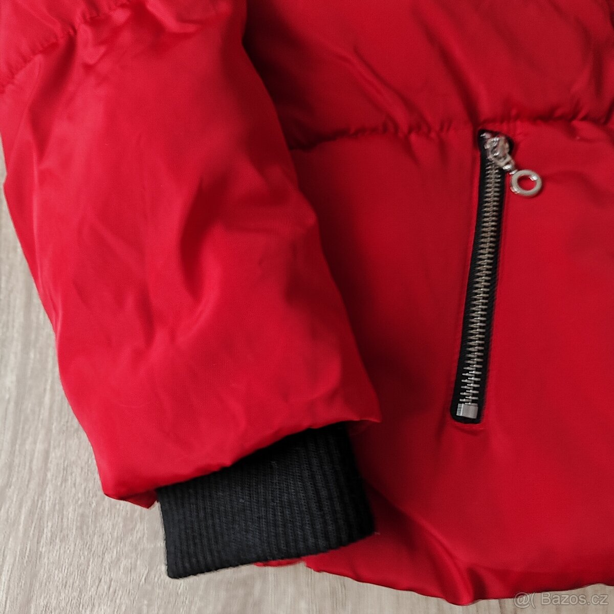 Krásná červená zimní bunda F-F vel. 152 - 3
