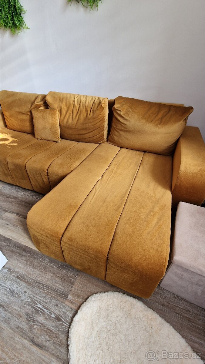 Hořčicová sedací souprava - 3