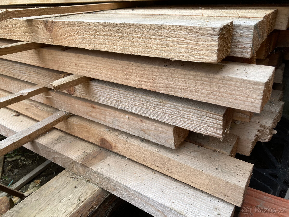 Impregnované střešní latě 6x4 - 3