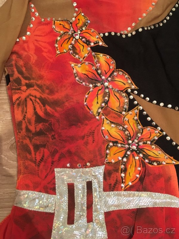 Gymnastický dres,míč s perletí-SASAKI,stuha,tyč - 3