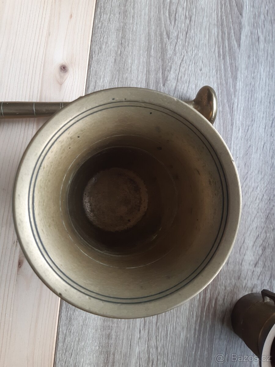 Mosazné hmoždířé s tloukem - 3