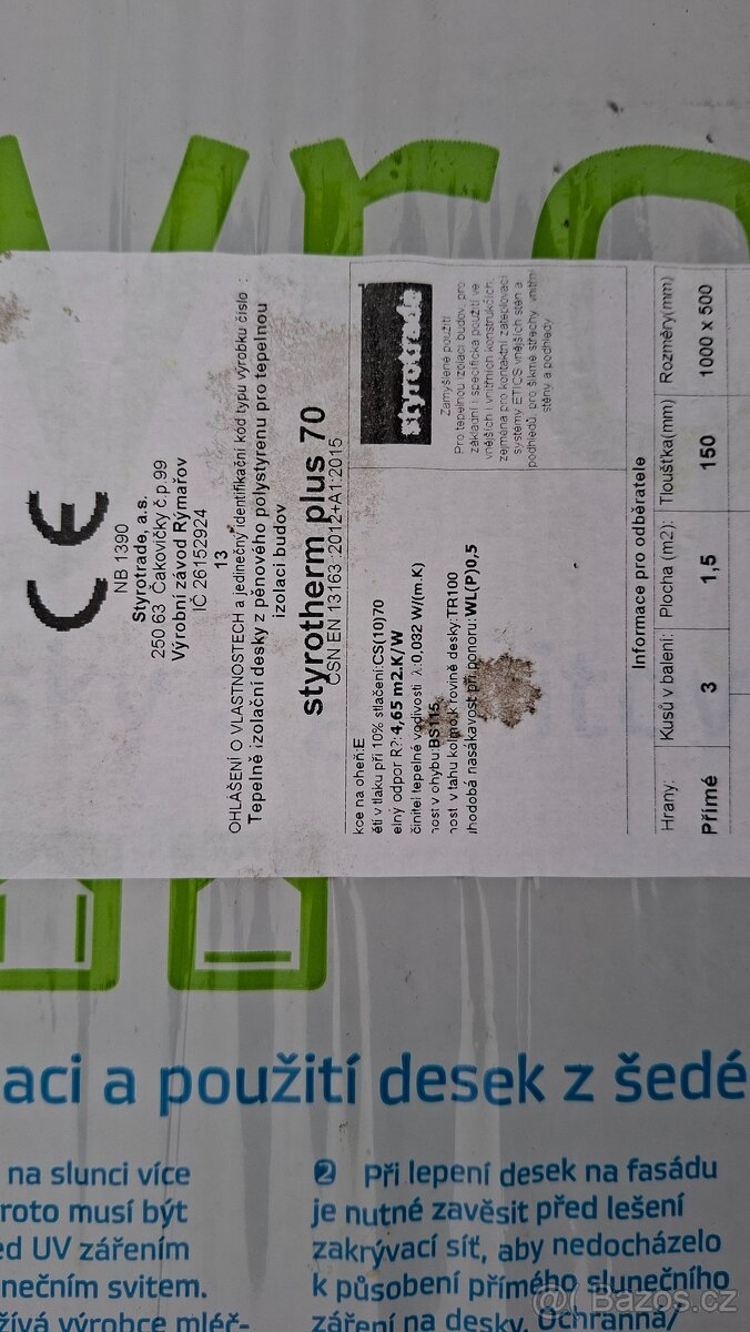 Fasadni polystyren 150mm sedy Styrotherm - 3