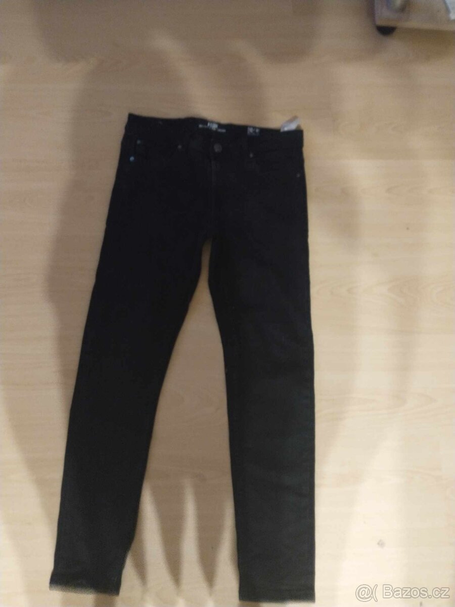 Černé dětské jeans a tričko Puma vel. 158 - 3