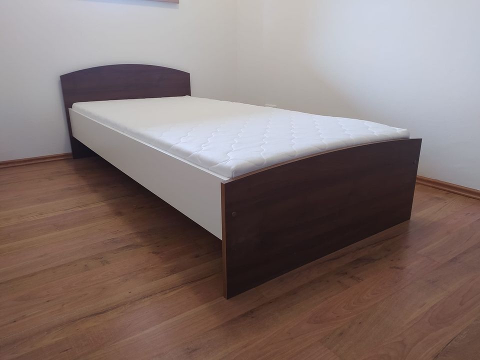 Jednolůžková postel nová s matrací a roštem - 3