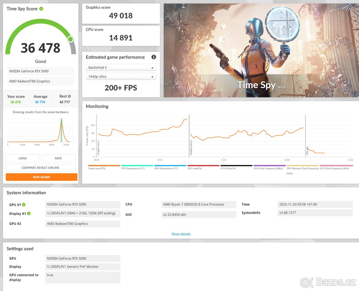 Výkonná sestava (5090/9800X3D) - 3