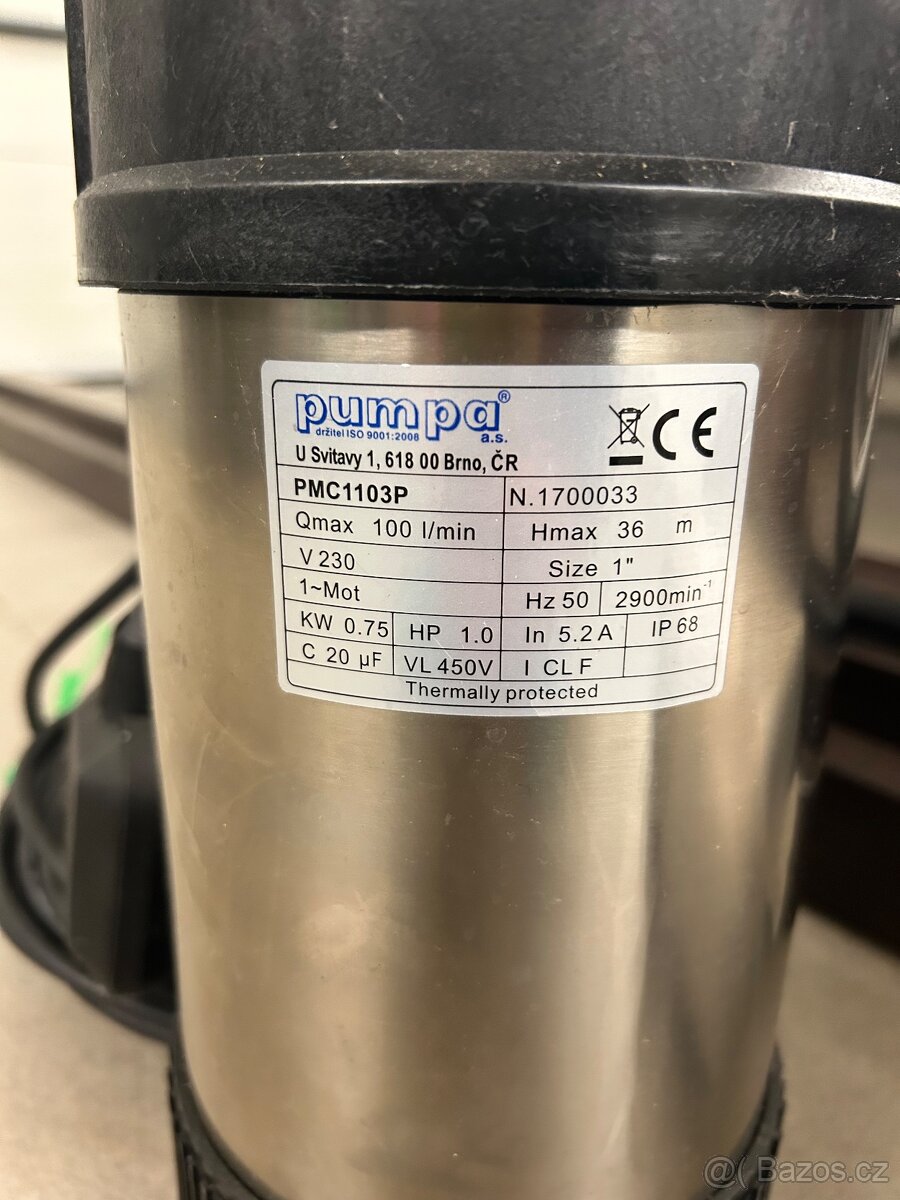 Ponorné čerpadlo Blue Line PMC1103P 230V s plovákem - 3