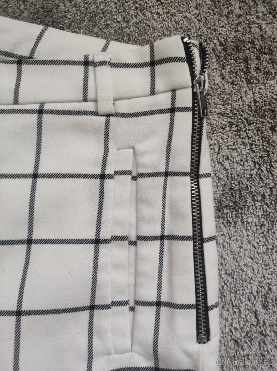 Společenské kalhoty, kárované - 3