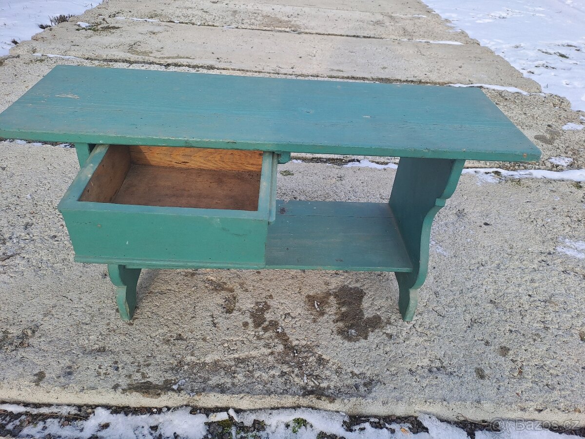 starožitná lavička- botník - na chalupu - 3