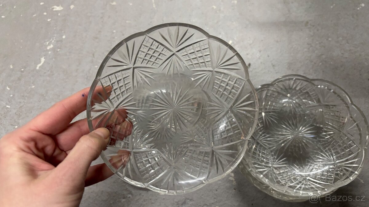 Broušené mističky 6 kusů - 3