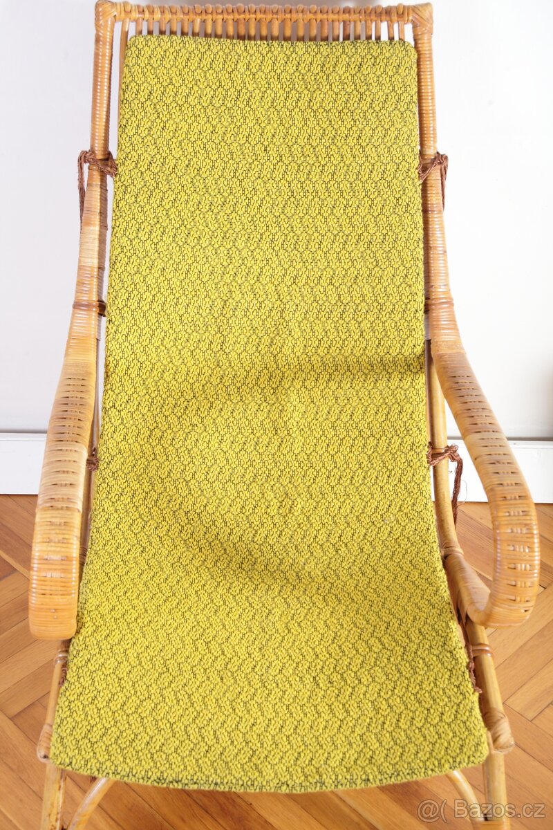 Retro Ratanové Křeslo ÚLUV - 3