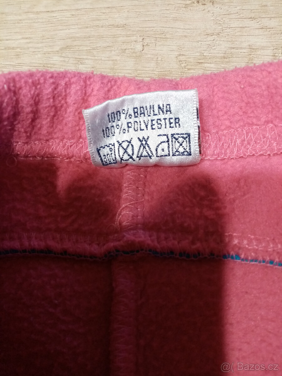 fleecové tepláky vel. 110 - 3