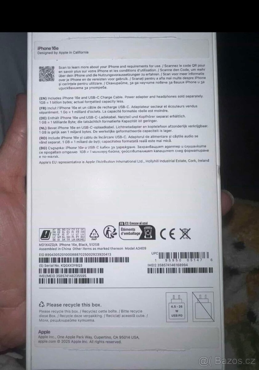 IPhone 16E 512gb černý - 3