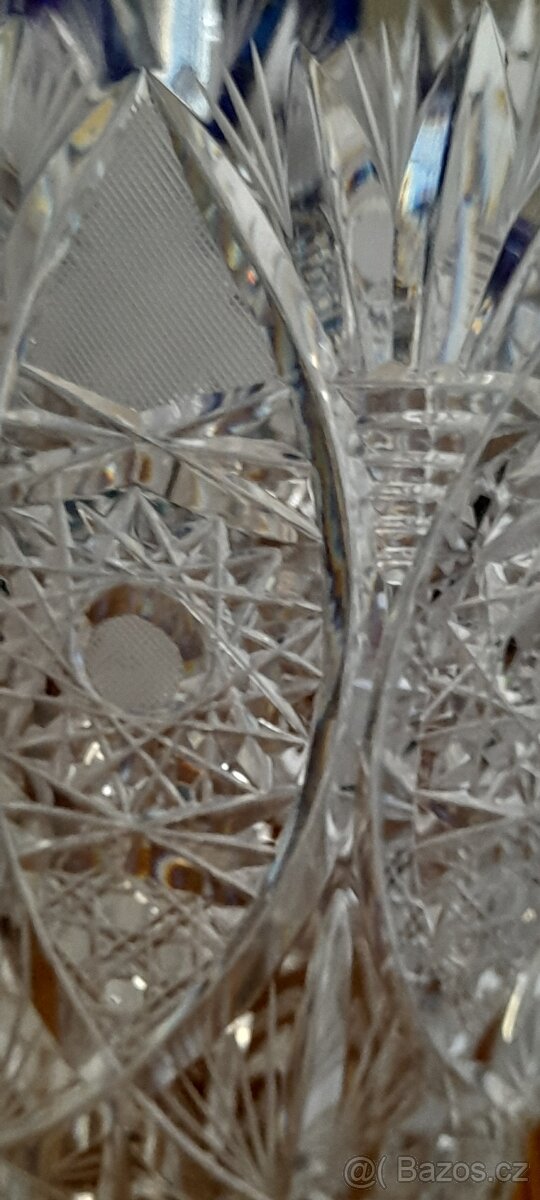 Broušená váza výška 30 cm - 3