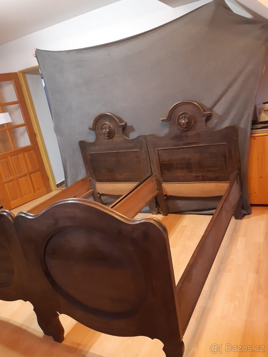 prodám starožitné postele - 3