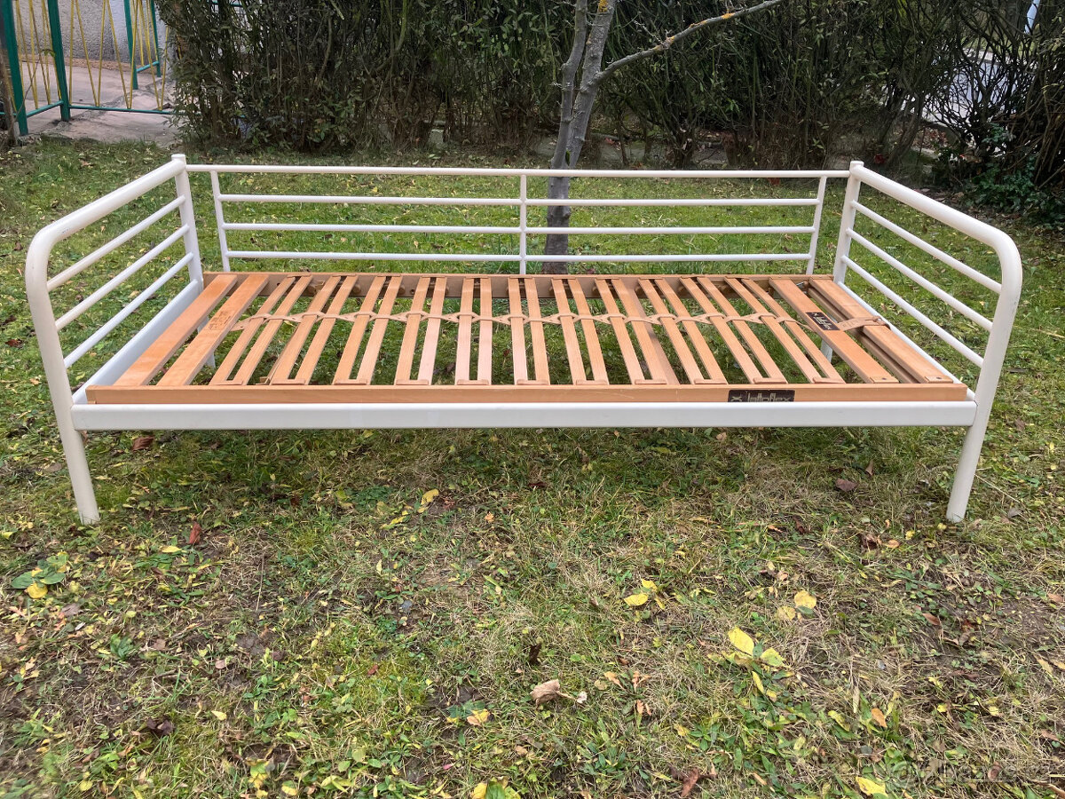 Jednolůžková postel Ikea 90x200cm, polohovací rošt, matrace - 3