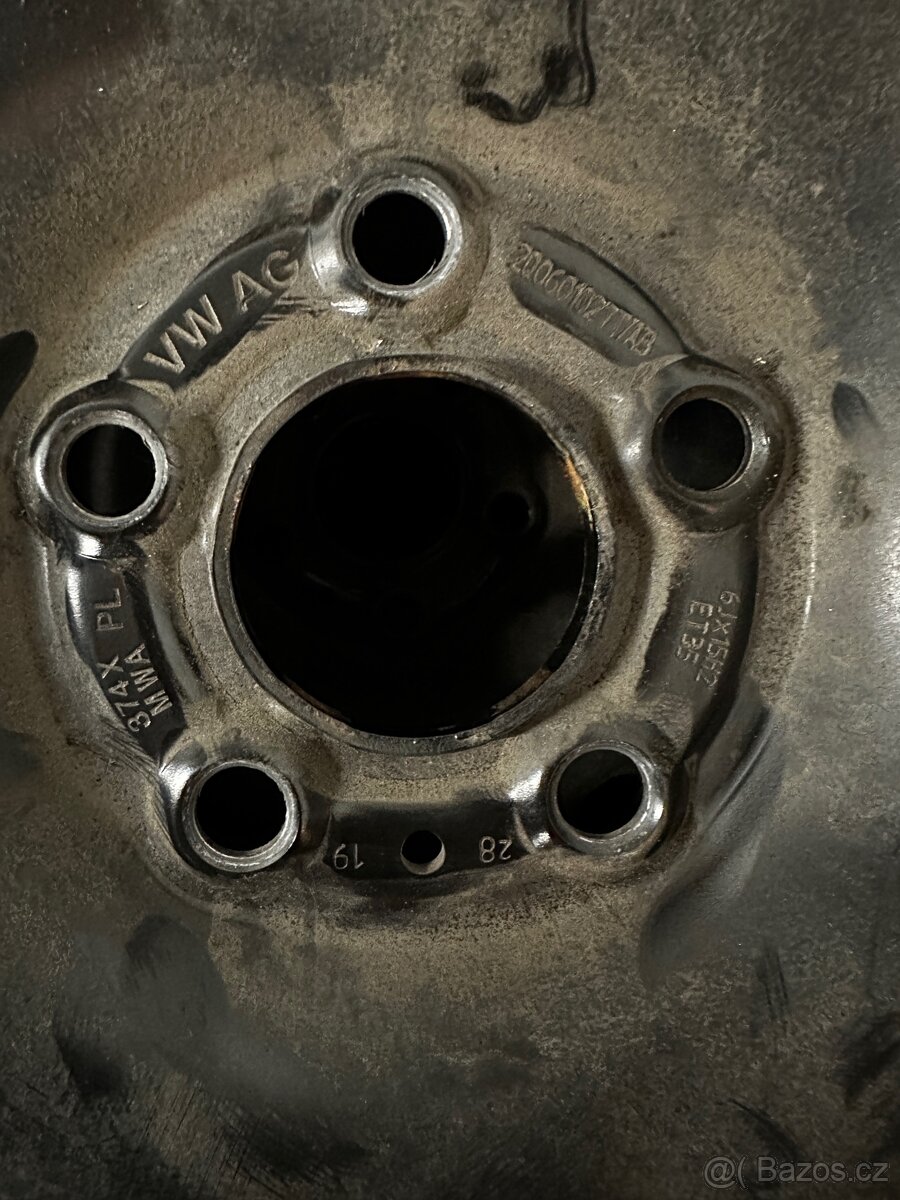 Originální plechové disky 15" Škoda Scala (5x100, ET35) - 3