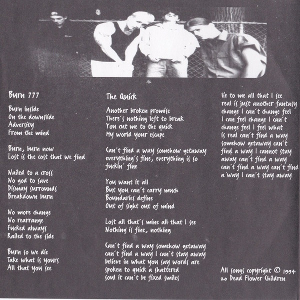20 Dead Flower Children – Burn 777 / The Quick (SP) - 3
