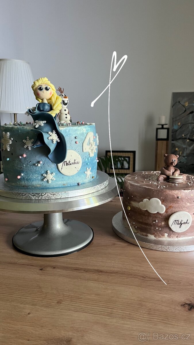 Narozeninové dorty, svatební dort, svatební koláčky, sweetb - 3