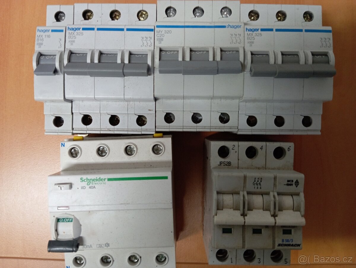 Elektromateriál -Jističe - 3