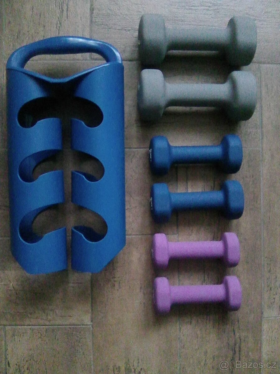 Sada vinylových činek, včetně nosiče/stojanu - nová - 3