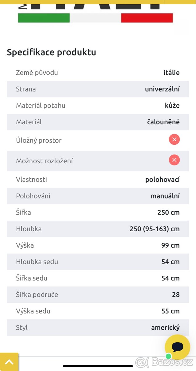 Sedací souprava rohová 2,5m x 2,5m NOVÁ kožená - 3