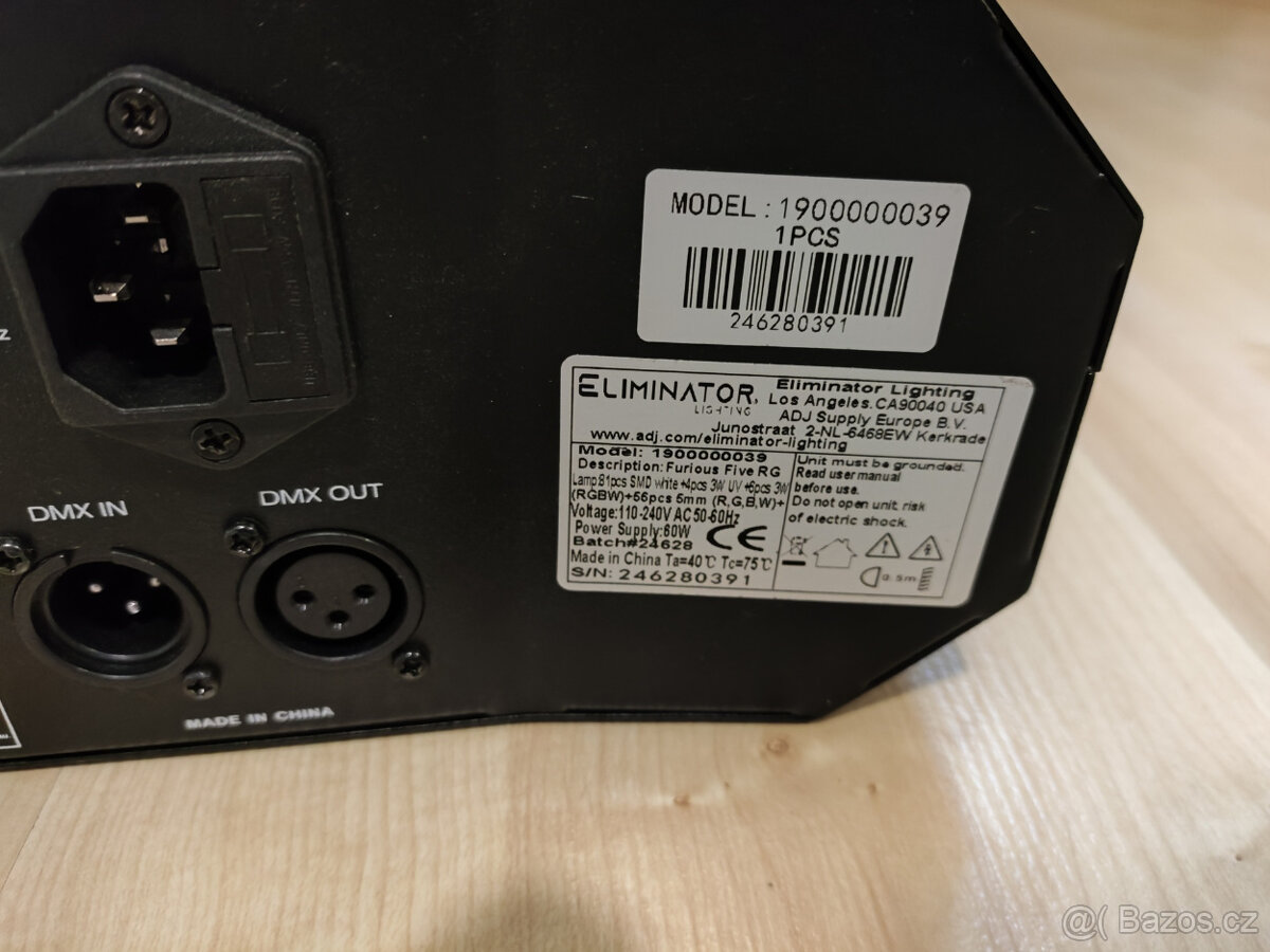 Party světlo - Eliminator FURIOUS FIVE RG - efekt 5 v 1 - 3