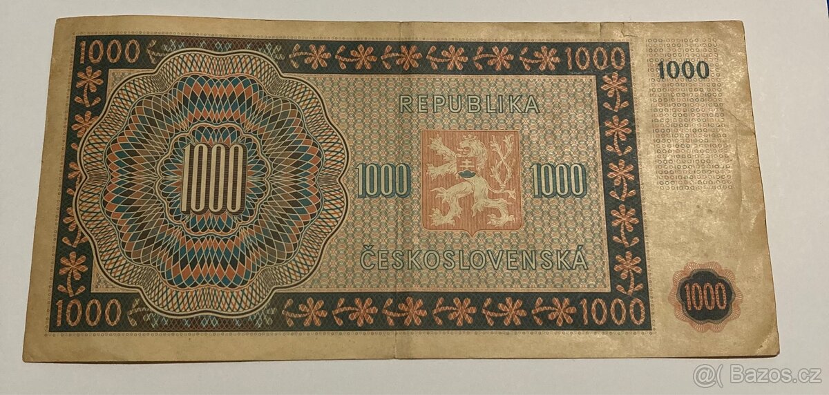 1000 korun 1945 - 3