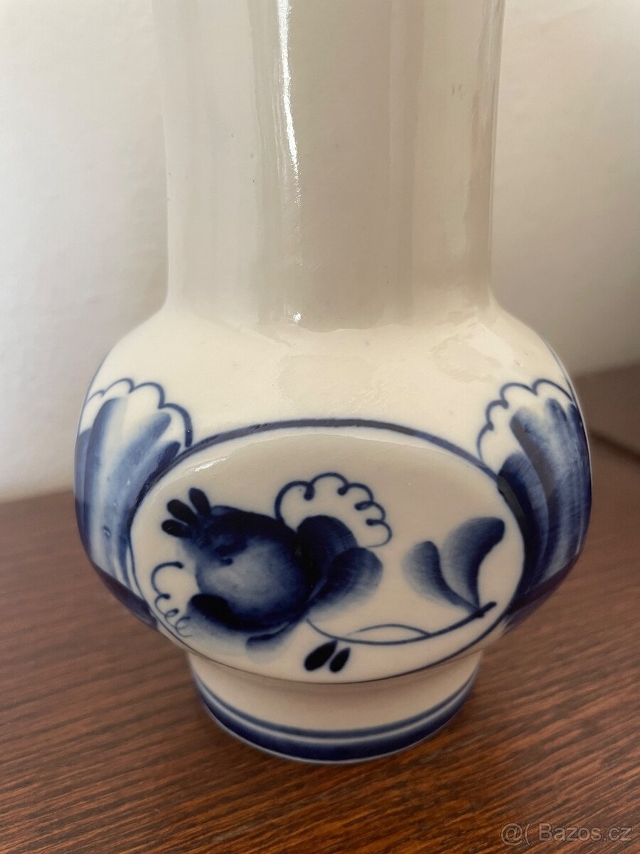 Gželská váza s tradičním modrobílým dekorem - 3