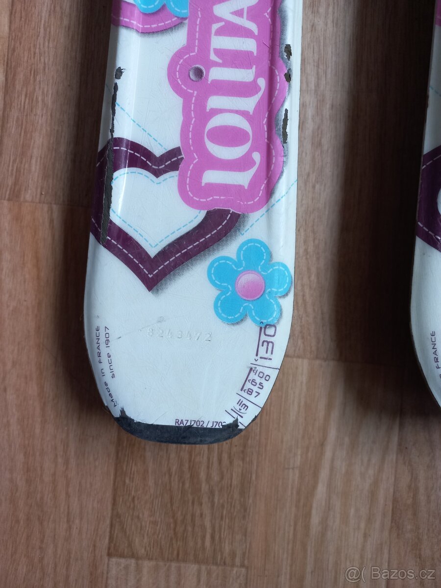 Lyže a hůlky, vel 130 - 3