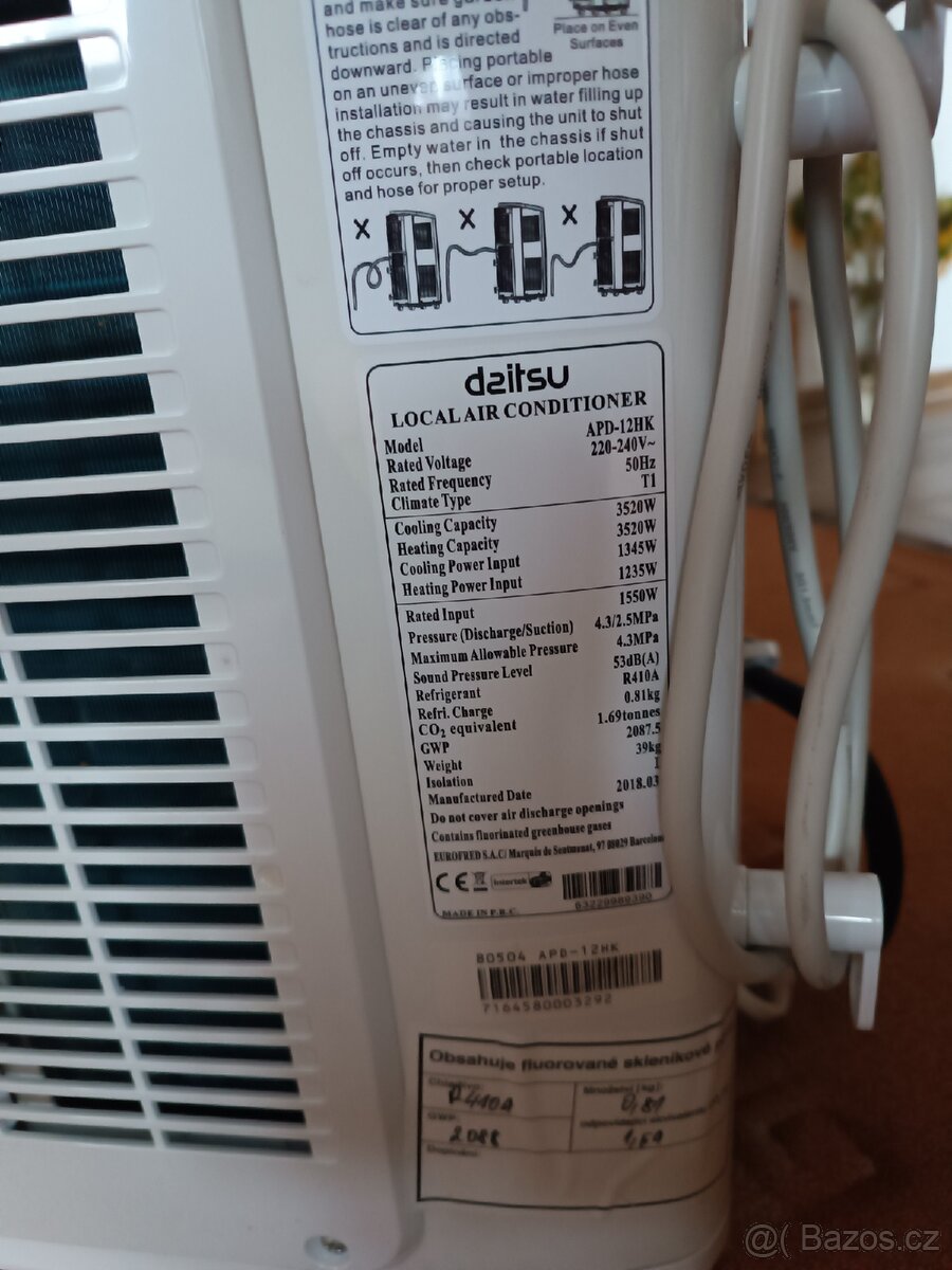 Mobilní klimatizace dsitsu - 3