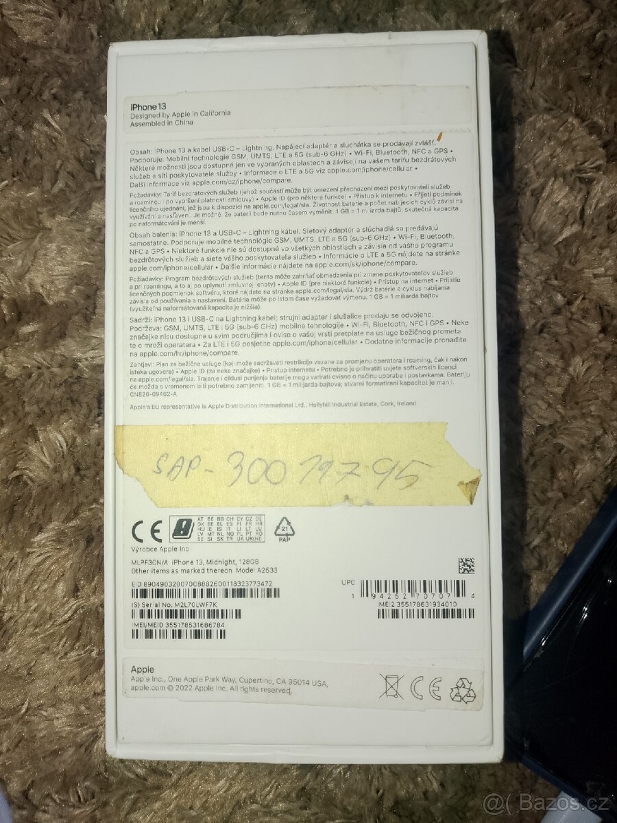 iPhone 13 128GB na díly / opravu - 3