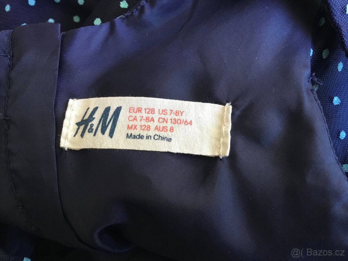 Puntíkaté šaty H&M vel. 128 - 3