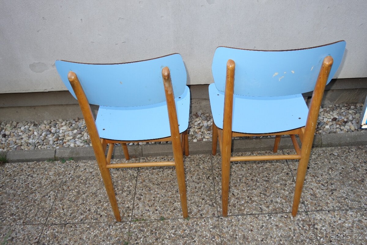 Retro zidle TON - 2 kusy - 3