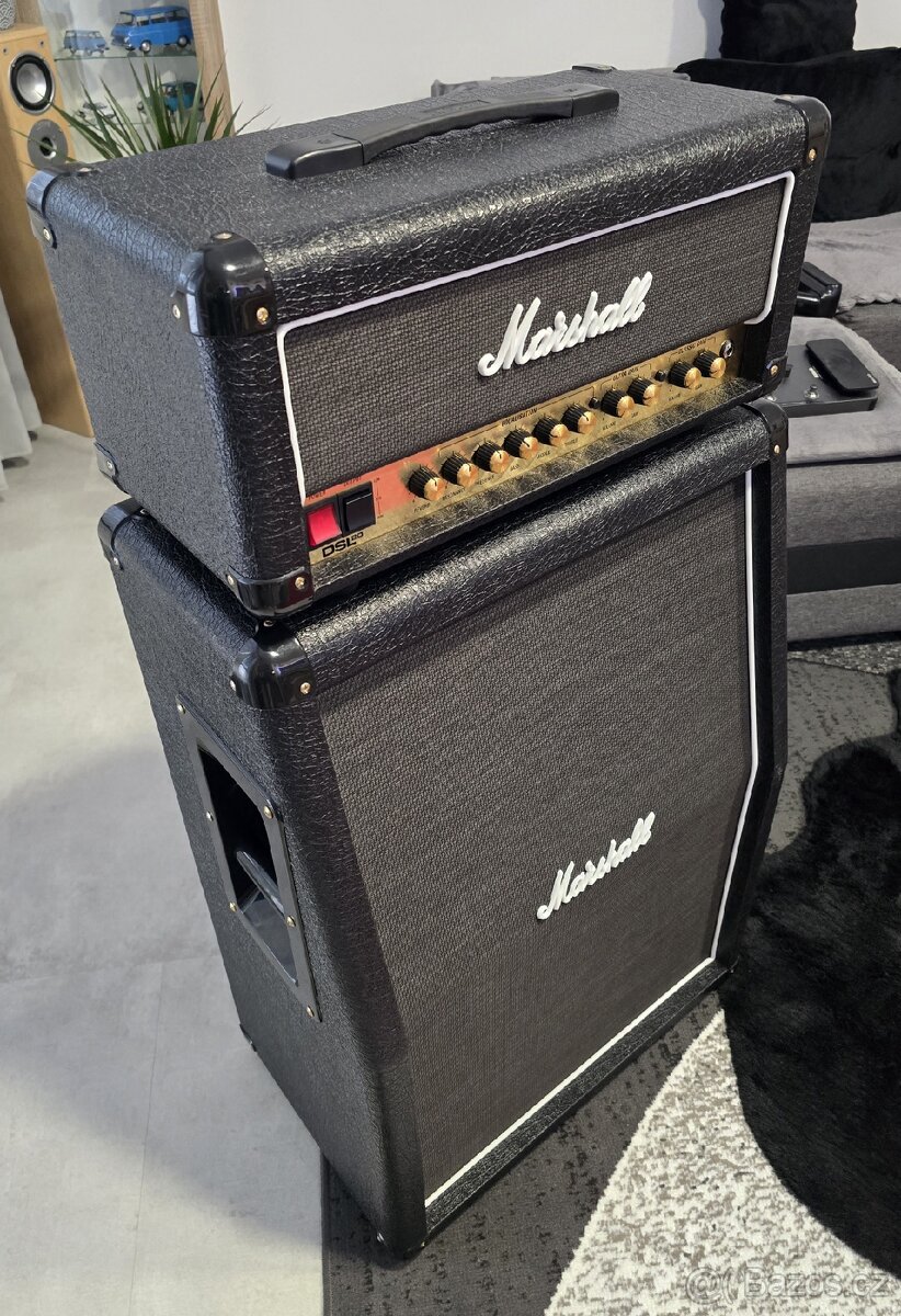 Kytarový lampovy set Hlava a Box Marshall - 3