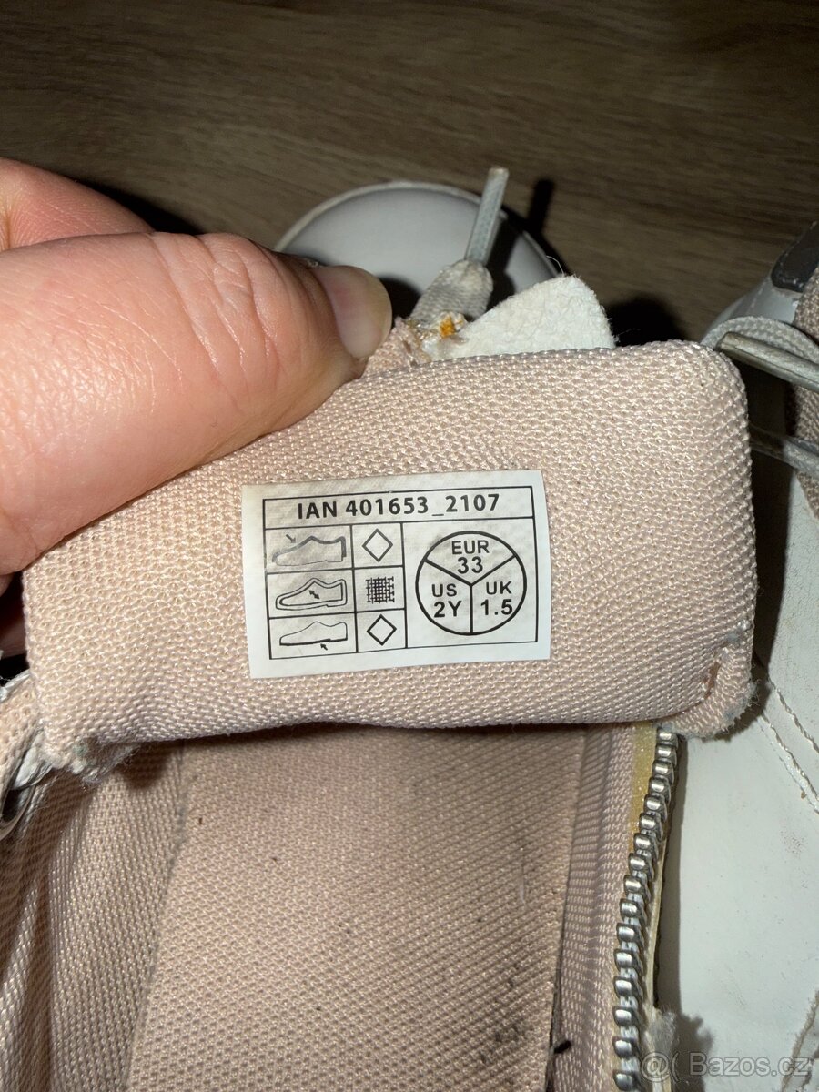 Boty bílé dívčí vel. 33 - 3