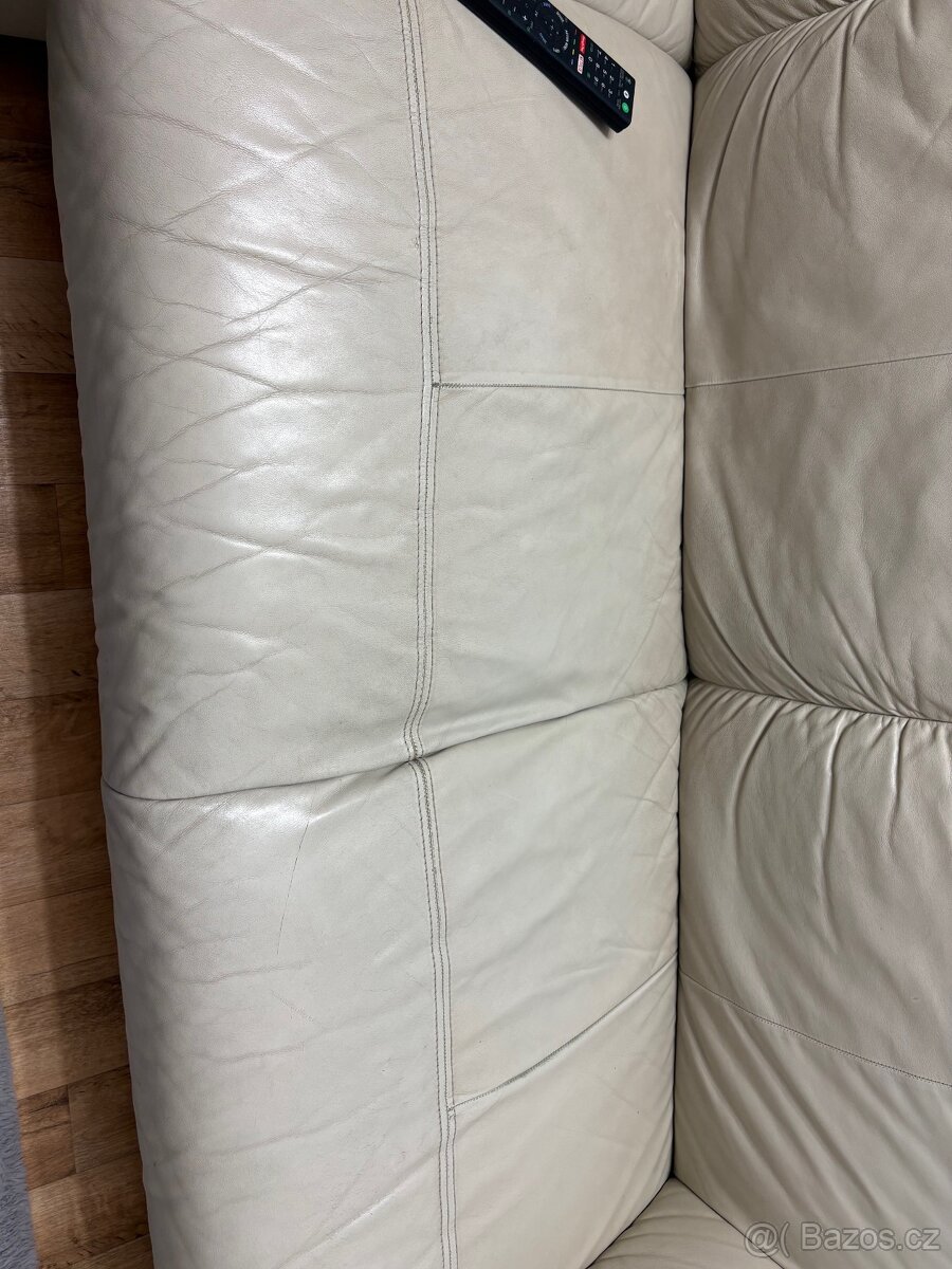 kožená rohová sedačka ikea - 3