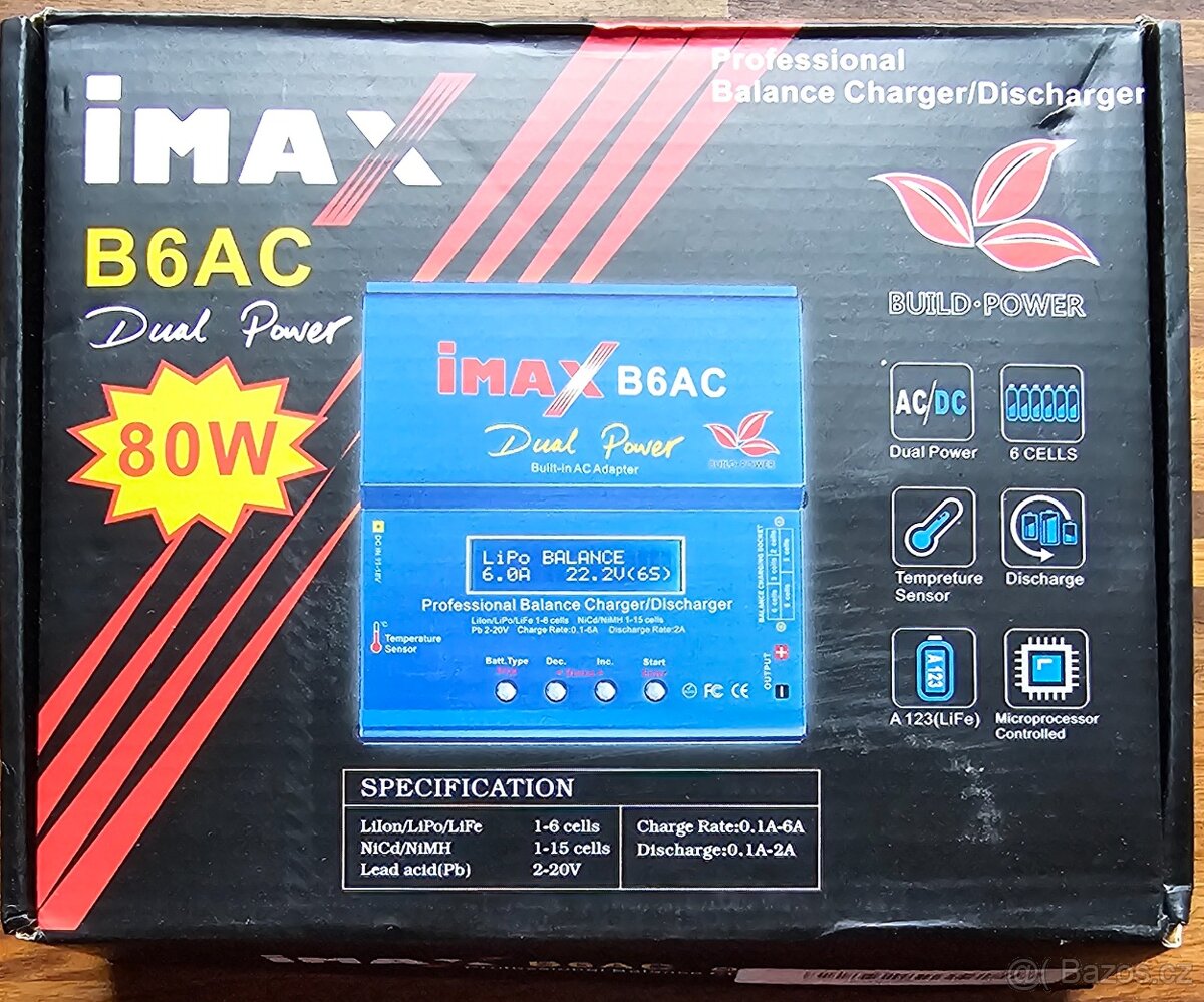 Profesionální nabíječka Imax B6AC nově nabíjí i Pb akumuláto - 3