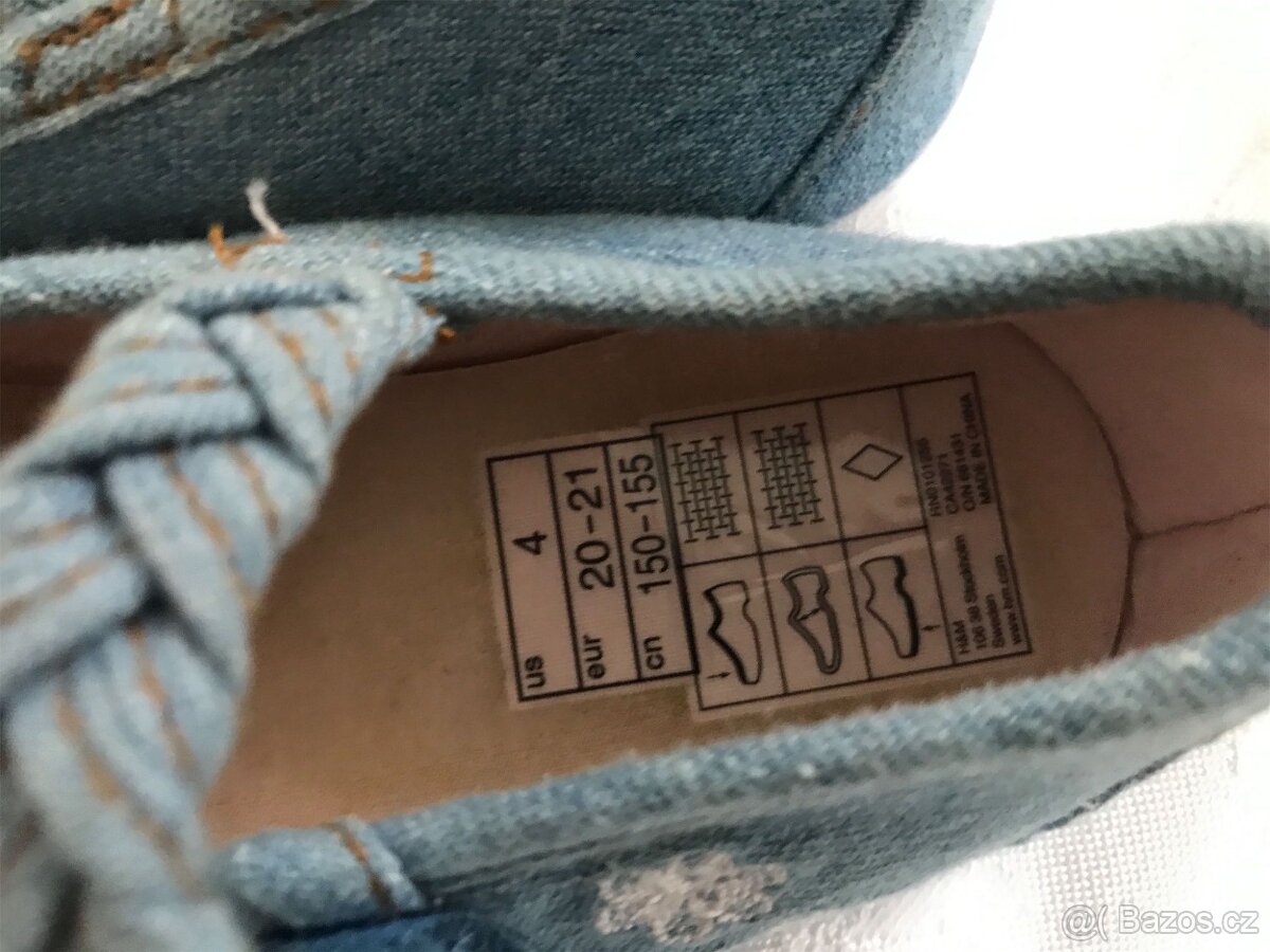 džínové dětské střevíčky vel.20/21 - TOP STAV - 3