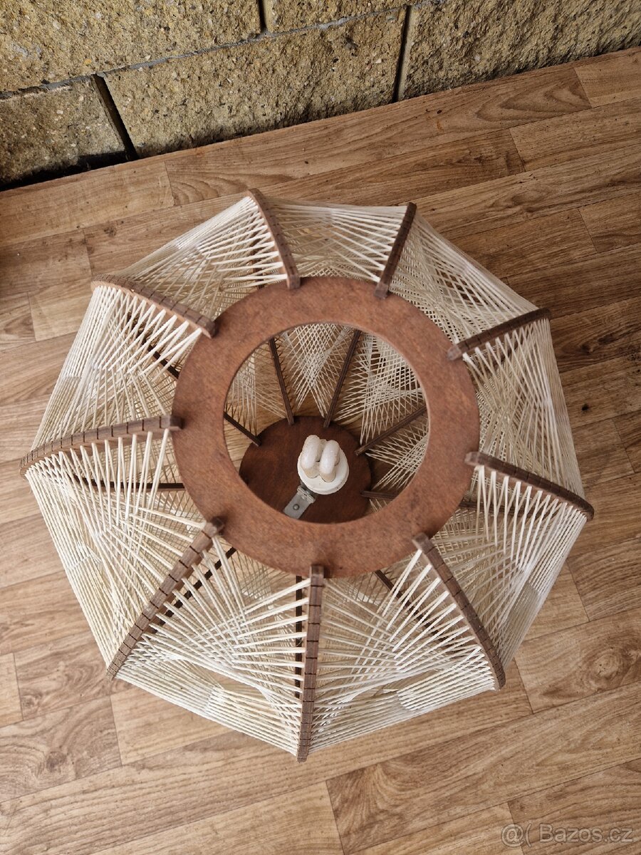 Ručně vyráběný lustr fa Honsel 70. léta min. stol. - 3