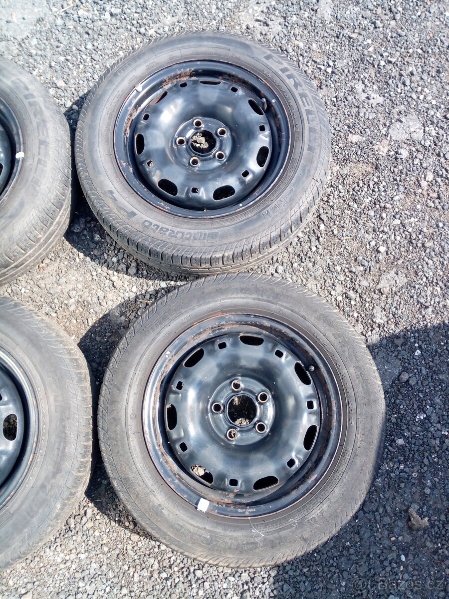 Sada kol 5x100, ET 35 vč. pneu Barum 165/70 R 14 - 3