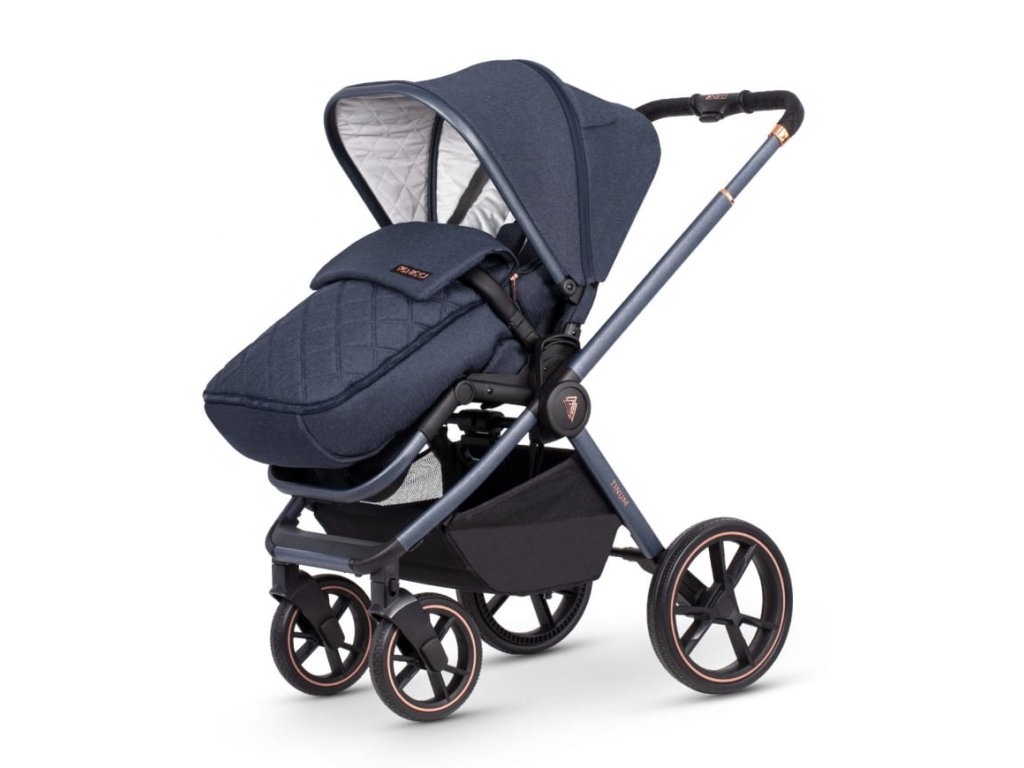 Dvojkombinace kočářek Venicci Tinum modrý - 3