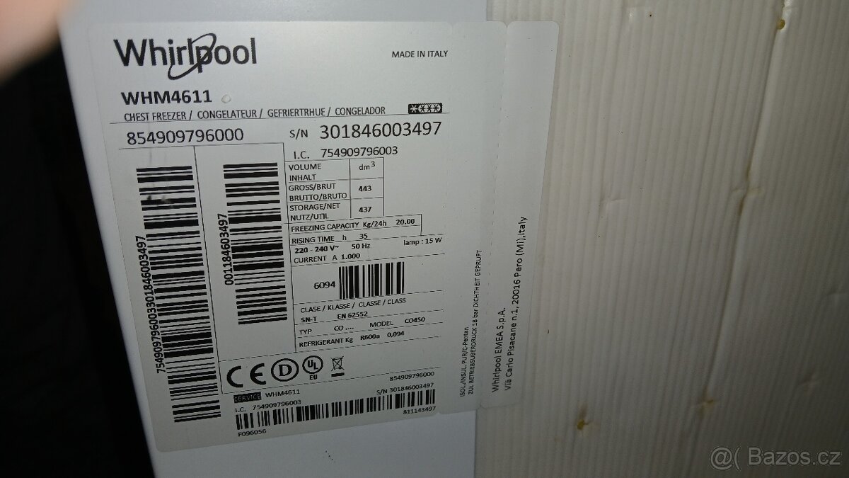 Mrazák 450 lt Whirlpool - 3