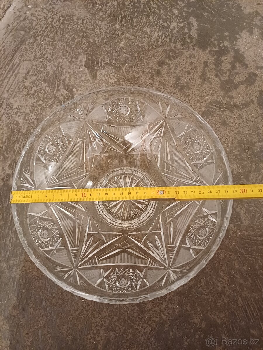 Mísa z broušeného skla - 3