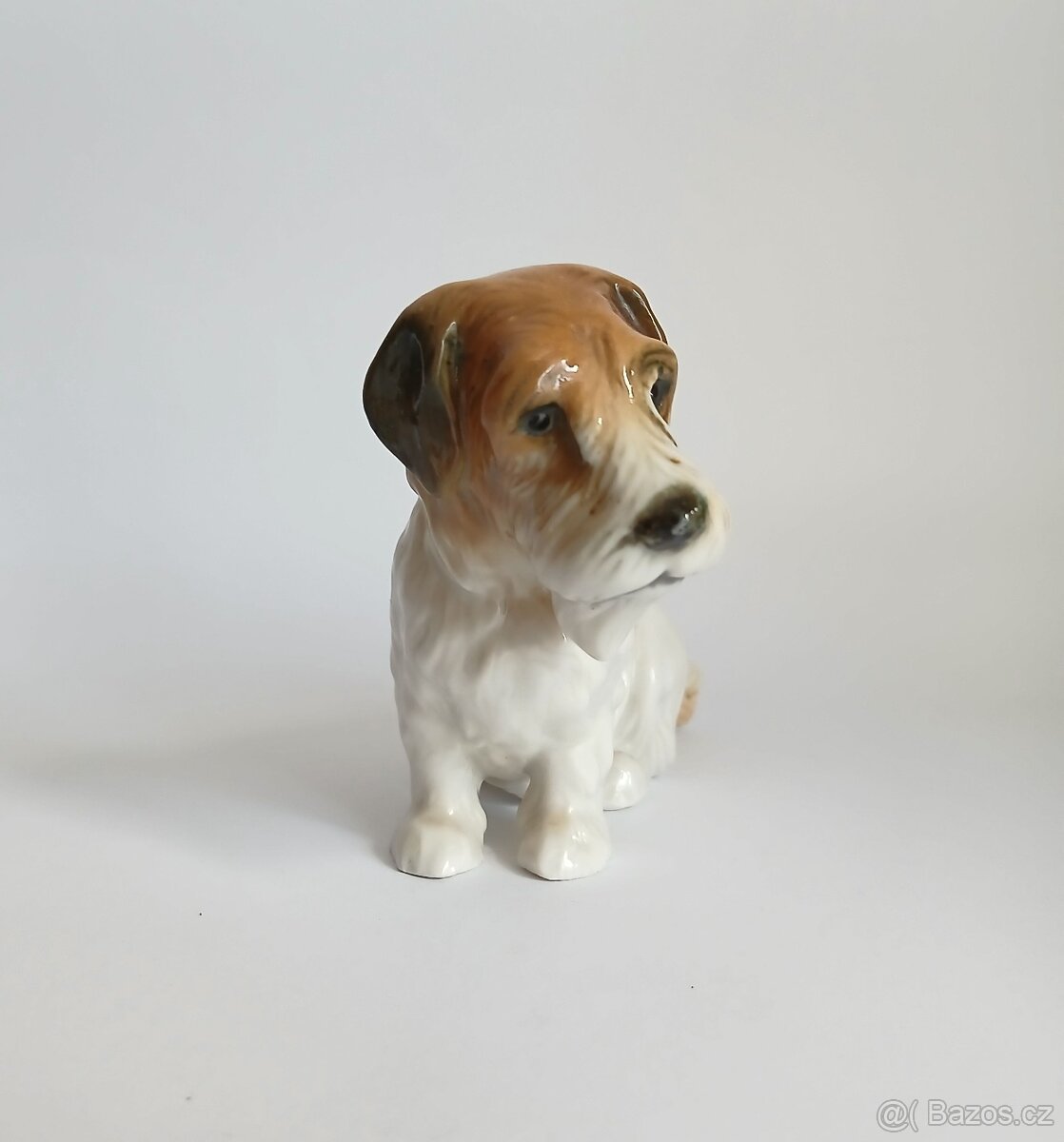 Starožitná porcelánová figura pejska - ENS - Německo - 3