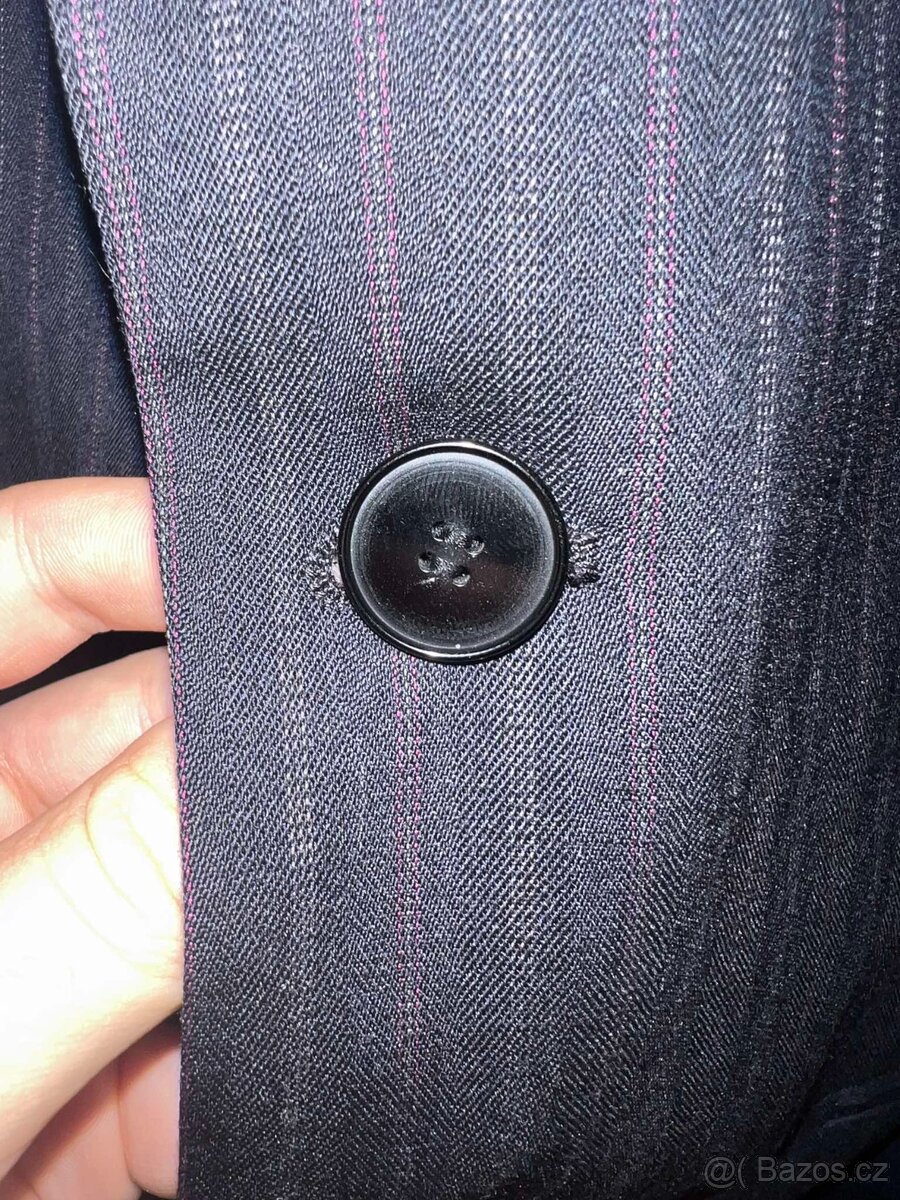 Pánské proužkované sako Blažek Praha – velikost 48 - 3