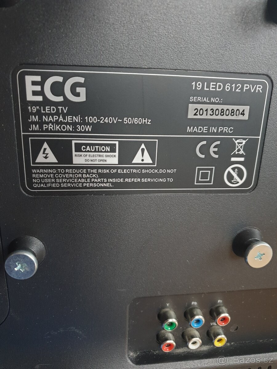 TELEVIZE ECG 19 LED 612 PVR, 48,3 cm (19") - 3